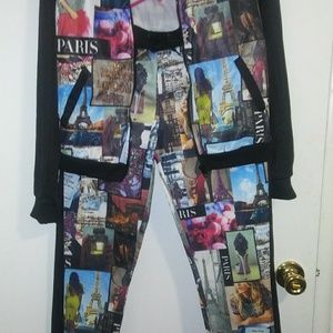 2 piece multi colored set